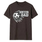 Football Through Net Bold Art Soccer Dad Unisex T-Shirt