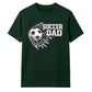 Football Through Net Bold Art Soccer Dad Unisex T-Shirt