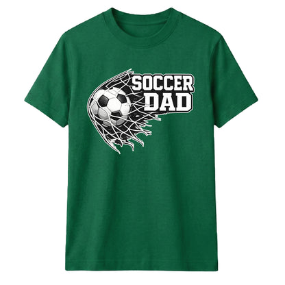 Football Through Net Bold Art Soccer Dad Unisex T-Shirt
