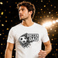 Football Through Net Bold Art Soccer Dad Unisex T-Shirt