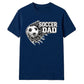 Football Through Net Bold Art Soccer Dad Unisex T-Shirt