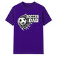 Football Through Net Bold Art Soccer Dad Unisex T-Shirt