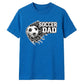 Football Through Net Bold Art Soccer Dad Unisex T-Shirt