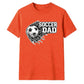 Football Through Net Bold Art Soccer Dad Unisex T-Shirt