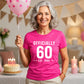 60th Birthday Gift Ladies Tshirt Officially 60 Est 1966