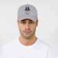 Labubu Cap, Cute Cartoon Character Baseball Hat for Men & Women, 5 Panel 100% Cotton Twill Cap M8408