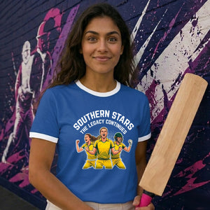 Southern Stars Legacy Cricket Tournament Ringer T‑shirt