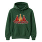 Sparkling festive glitter trees Christmas Unisex Hoodie