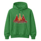 Sparkling festive glitter trees Christmas Unisex Hoodie