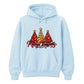 Sparkling festive glitter trees Christmas Unisex Hoodie