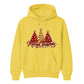 Sparkling festive glitter trees Christmas Unisex Hoodie