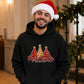 Sparkling festive glitter trees Christmas Unisex Hoodie