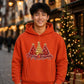 Sparkling glitter trees script Christmas Oversized Hoodie