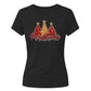 Sparkling red and gold trees Christmas Ladies T-Shirt