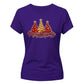 Sparkling red and gold trees Christmas Ladies T-Shirt