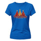 Sparkling red and gold trees Christmas Ladies T-Shirt