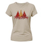 Sparkling red and gold trees Christmas Ladies T-Shirt