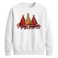 Sparkling red gold tree graphic Christmas Unisex Sweatshirt
