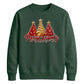 Sparkling red gold tree graphic Christmas Unisex Sweatshirt
