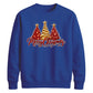 Sparkling red gold tree graphic Christmas Unisex Sweatshirt