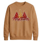 Sparkling red gold tree graphic Christmas Unisex Sweatshirt