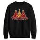 Sparkling red gold tree graphic Christmas Unisex Sweatshirt