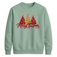 Sparkling red gold tree graphic Christmas Unisex Sweatshirt