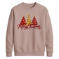 Sparkling red gold tree graphic Christmas Unisex Sweatshirt