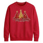 Sparkling red gold tree graphic Christmas Unisex Sweatshirt