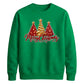 Sparkling red gold tree graphic Christmas Unisex Sweatshirt