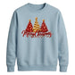 Sparkling red gold tree graphic Christmas Unisex Sweatshirt
