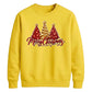 Sparkling red gold tree graphic Christmas Unisex Sweatshirt