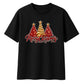 Sparkling red gold tree print Christmas Oversized T-Shirt