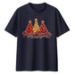 Sparkling red gold tree print Christmas Oversized T-Shirt
