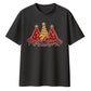 Sparkling red gold tree print Christmas Oversized T-Shirt