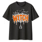Spiderweb dripping text gothic Halloween Oversized t-shirt
