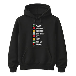 Spirit Portugal football tournament unisex hoodies