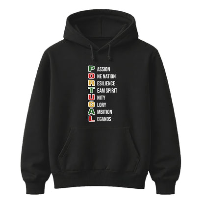 Spirit Portugal football tournament unisex hoodies