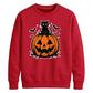 Spooky black cat jack-o-lantern Halloween Unisex Sweatshirt