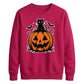 Spooky black cat jack-o-lantern Halloween Unisex Sweatshirt