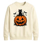 Spooky black cat jack-o-lantern Halloween Unisex Sweatshirt