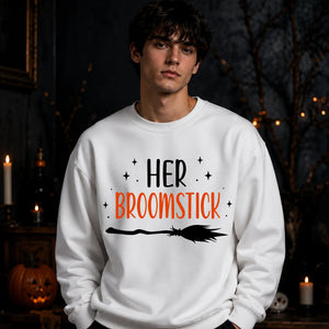 Spooky broomstick graphic quote Halloween Unisex Sweatshirt