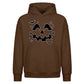 Spooky carved pumpkin face print Halloween Oversized Hoodie