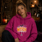 Spooky dripping text spider web graphic Halloween hoodie
