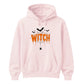 Spooky dripping text spider web graphic Halloween hoodie