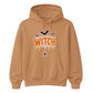 Spooky dripping text spider web graphic Halloween hoodie