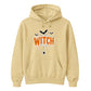 Spooky dripping text spider web graphic Halloween hoodie