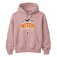 Spooky dripping text spider web graphic Halloween hoodie
