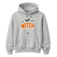 Spooky dripping text spider web graphic Halloween hoodie