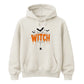 Spooky dripping text spider web graphic Halloween hoodie